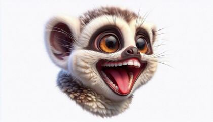 3D lachender Loris
