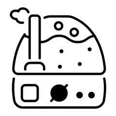Humidifier icon in line style 
