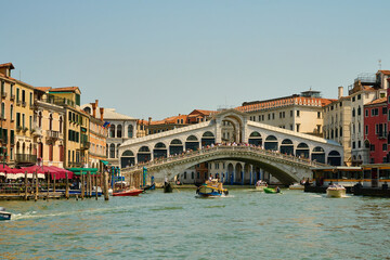 Obraz premium Venice and its buildings,canals,gondolas,and sculptures