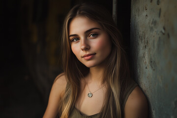 Fototapeta premium A beautiful young woman from the United Kingdom