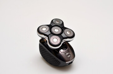 modern shaving shaver on white background