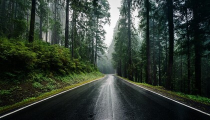 Fototapeta premium road in the woods