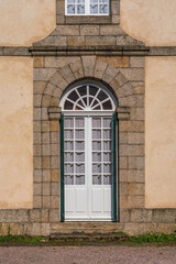 Retro style entrance door background