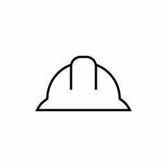 construction helmet icon sign vector