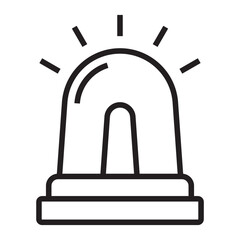 Siren line icon