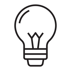 Obraz premium Lightbulb line icon