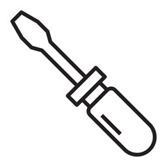 Screwdriver line icon