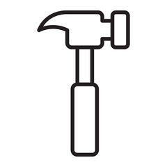 Hammer line icon