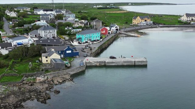  Inis Mor, Ireland looking at the Main Town and Businesses