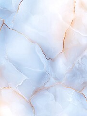 Fototapeta premium Creative Marble Pastel Blue and Gold Texture. Wavy Abstract Background. Trendy Feminine Template for Design.