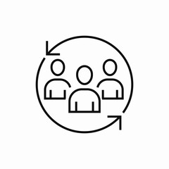 teamwork team icon sign vector