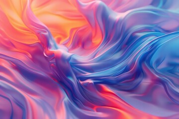 Obraz premium Vibrant swirls of color dance in a dynamic display of fluid motion and artistry