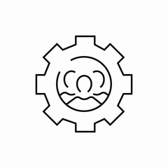 team configuration icon sign vector