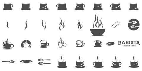 barista logo design, cafe, coffee, vector, vintage, coffee bar, coffee shop
