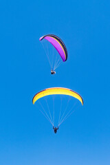 Turkey. Oludeniz. Paragliding. Paragliding flight.
