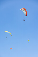 Turkey. Oludeniz. Paragliding. Paragliding flight.