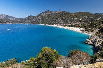 Obraz premium Turkey. Oludeniz. View of the coast and the beach.