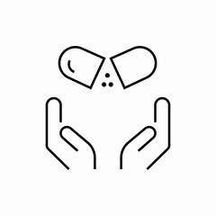 capsule pharmacy care icon sign vector