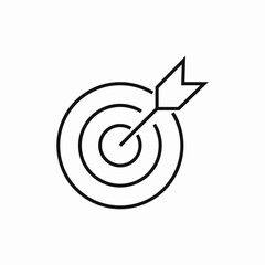 darts goal shoot icon sign vector