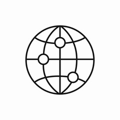 world wide web icon sign vector