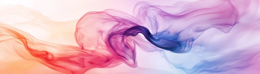Obraz premium Abstract Swirling Colors Colorful Smoke Vibrant Swirls Pastel Background