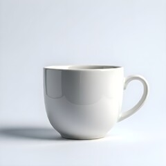 Obraz premium white cup isolated on white background.