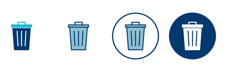 Trash icon vector isolated on white background. trash can icon. Delete icon vector