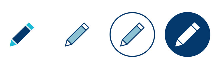 Pencil icon vector isolated on white background. Pencil vector icon