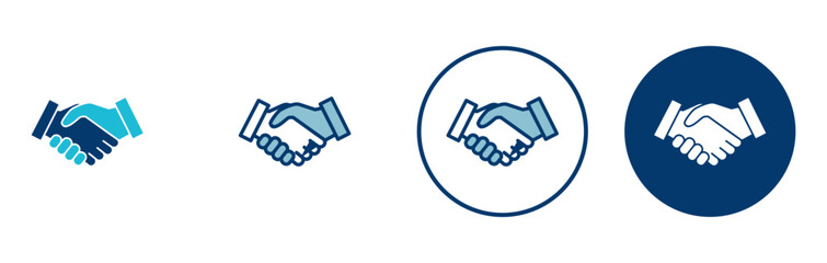 Business handshake icon vector isolated on white background. Handshake icon vector. contract agreement. Trust icon vector. Deal. Done. partnership icon