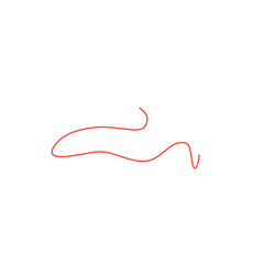 red thread vector line