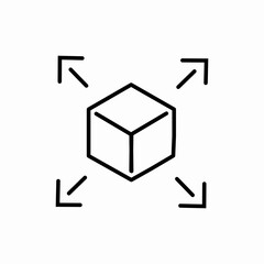 delivery box icon sign vector