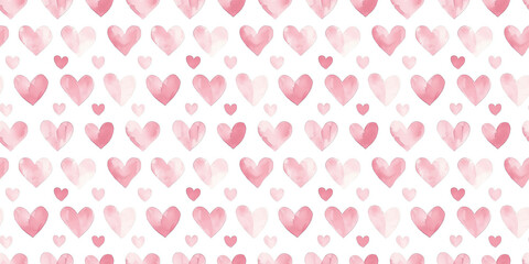 blush and mauve color hearts seamless pattern, clean surface texture, white background