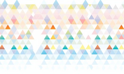  Modern Vector Background with Multicolored Triangles in Soft Pastel Shades, Featuring Geometric Patterns 