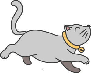 cat cartoon doodle illustration