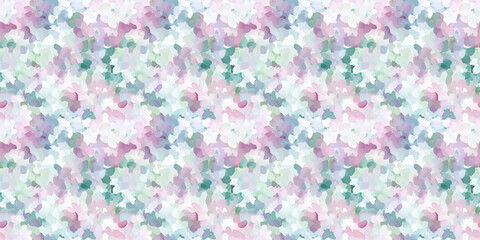 Obraz premium dreamy and clean abstract pattern of viburnum in a naive impressionistic style with gouache