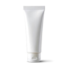 White Plastic Tube with Cap.