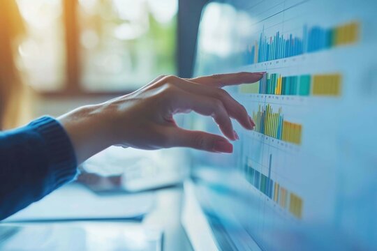 Businessman follow up progress of project work by using weekly gantt chart and graphic show the progress of team member on job status dashboard	