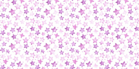 soft pink and lavender color stars seamless pattern, clean surface texture, white background