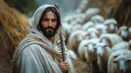 Pastor de ovelha em israel; Shepherd of sheep in Israel
