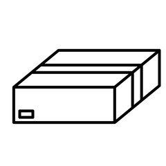 Delivery box for logistics icon