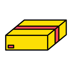 Delivery box for logistics icon