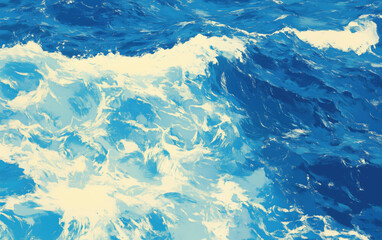 Obraz premium Abstract Ocean Waves