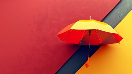 Obraz premium Different colors umbrella on colorful background