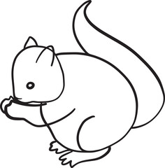 Printsquirrel logo vector icon illustration design