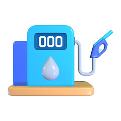 Gas Station 3D Illustration Icon