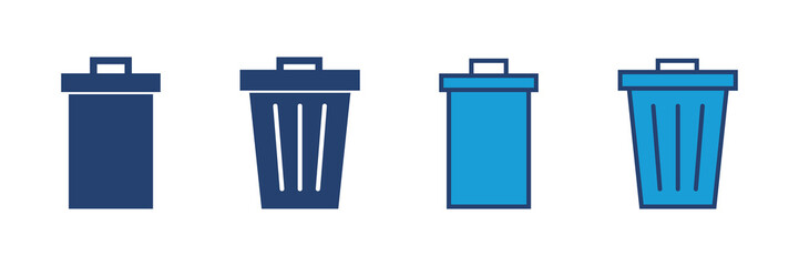 Trash icon vector. trash can icon. delete icon vector. garbage