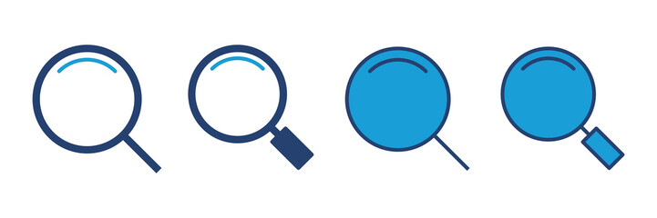 Search icon vector. search magnifying glass icon