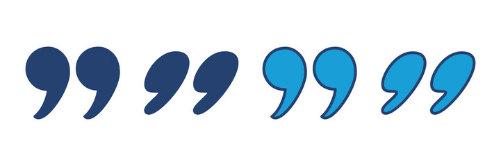 Quote icon vector. Quotation mark symbol.