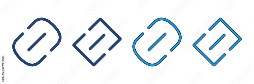 Poster link icon vector. hyperlink chain symbol.