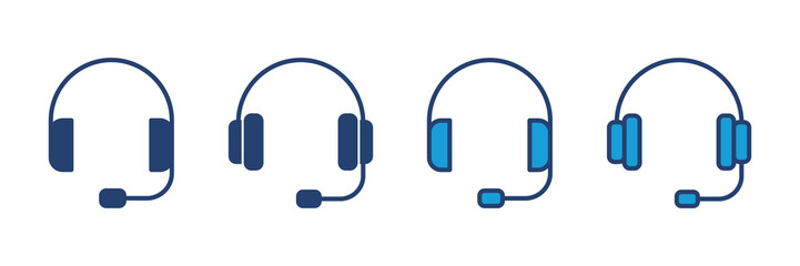 Headphone icon vector. Headvector icon symbols